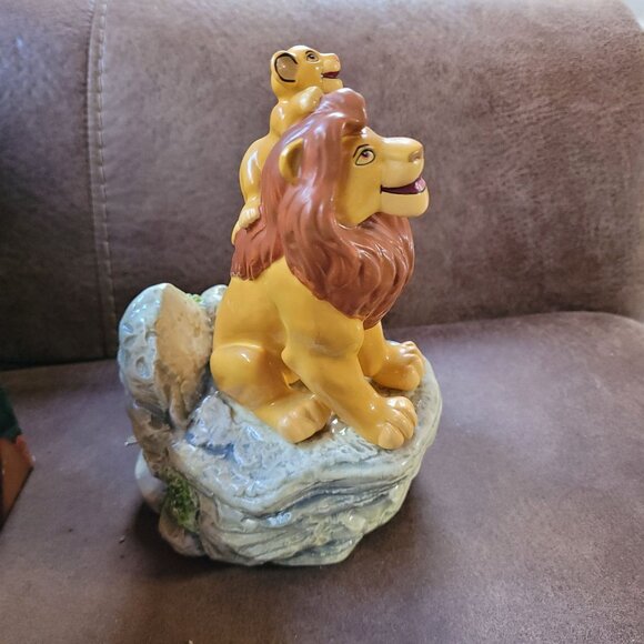 Mufasa With Simba Music Box The Lion King Circle of Life 1994 Disney Schmid - Picture 2 of 6
